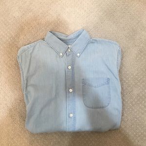 Men’s Denim Colored Button Down